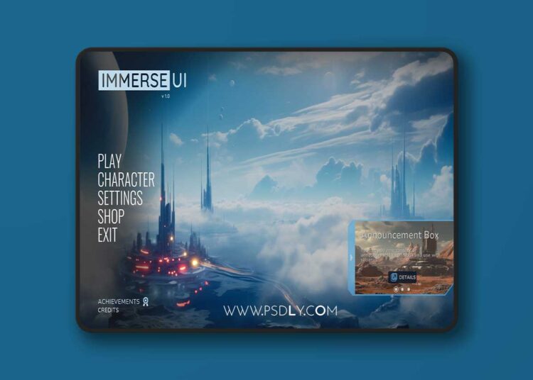 Game Main Menu - 3D UI - 3D Immerse UI (5.2 – 5.6) 1 Game Main Menu - 3D UI - 3D Immerse UI (5.2 – 5.6)