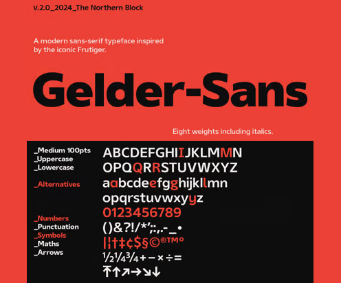 Gelder Sans Font Family 18xOTF 1 Gelder Sans Font Family
