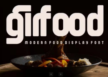 Girfood Sans Serif Food Shop Font