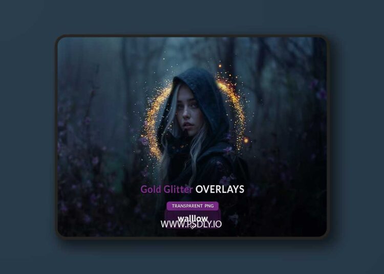 Creativemarket - Gold glitter and sparkle transparent PNG overlays 1 Gold glitter and sparkle transparent PNG overlays