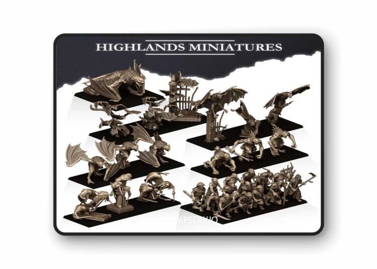 Highlands Miniatures – October 2025 – Monsters of the Crypt – 3D Print Model 1 Highlands Miniatures – October 2025 – Monsters of the Crypt – 3D Print Model