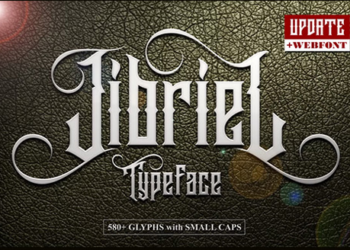 Jibriel Typeface - Over 580+glyphs 155287