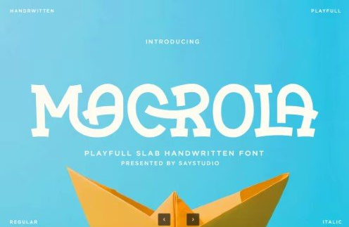 Creativemarket - Macrola - Playful Slab Serif Font 1 Macrola - Playful Slab Serif Font