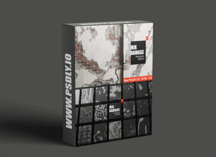 Mix Damage - 24 Procedural Destructions, Materials v1.2 for Blender 1 Mix Damage 24 Procedural Destructions Materials v1.2 for Blender