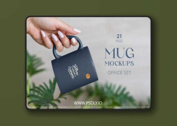 MockupCloud Mug MockUp Office Set