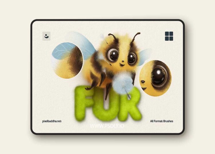 CreativeMarket - Multi-App Fur Brushes 1 Multi-App Fur Brushes