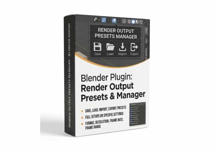 Render Output Presets Manager v3.0 for Blender 1 Render Output Presets Manager v3.0 for Blender