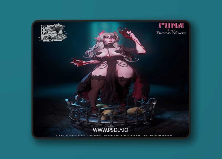 Ronin Arts Workshop – Mina The Bloodmage – 3D Print Model STL 1 Ronin Arts Workshop – Mina The Bloodmage – 3D Print Model STL