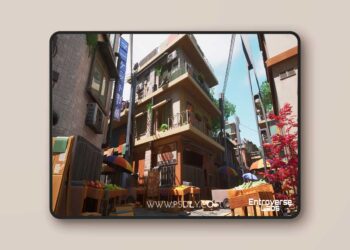 Stylized Japanese Street - Modular Asian Alley Market Pack (5.1 – 5.7)