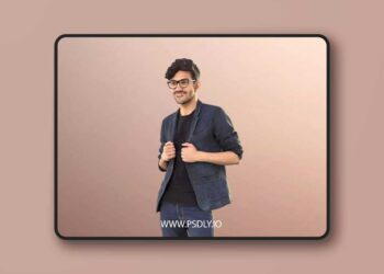 Teenager Hipster Boy Standing low poly 3d model