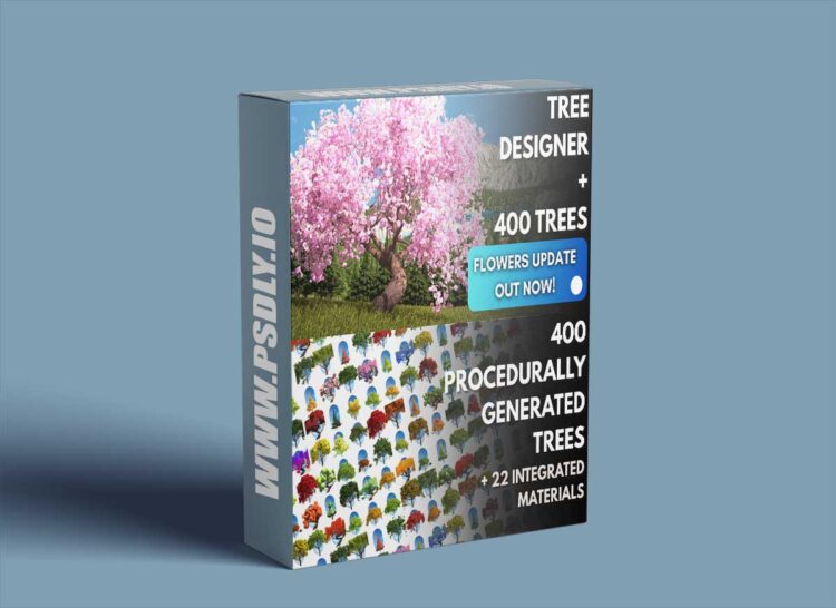 SuperhiveMarket - TreeDesigner + 400 Procedural Trees 1 TreeDesigner 400 Procedural Trees