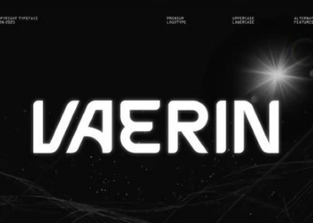 Vaerin Modern Futuristic Sans Serif Font