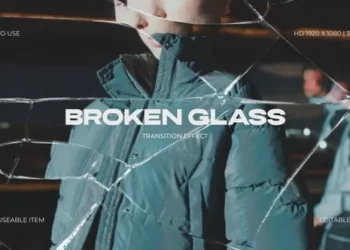Videohive Broken Glass Transition Effect 61226015