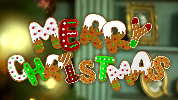 Videohive - Christmas Gingerbread Letters Pack - 61226819 1 Videohive Christmas Gingerbread Letters Pack 61226819