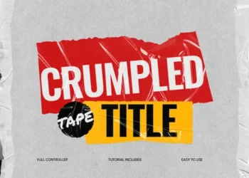 Videohive Crumpled Tape Titles 61049740
