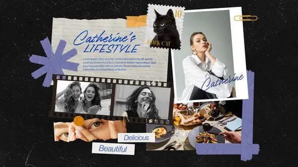 Videohive - Scrapbook Photo Collage Video Template with Torn Paper Aesthetic - 61050402 1 Videohive Scrapbook Photo Collage Video Template with Torn Paper Aesthetic 61050402