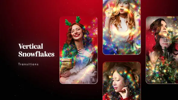 Videohive - Vertical Snowflakes Transitions - 61007955 1 Videohive Vertical Snowflakes Transitions 61007955