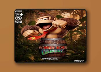 Wicked – Donkey Kong Portrait Bust – 3D Print Model STL