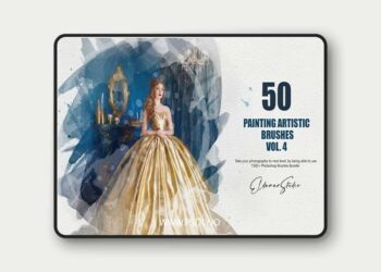 50 Painting Artistic Brushes Vol. 4