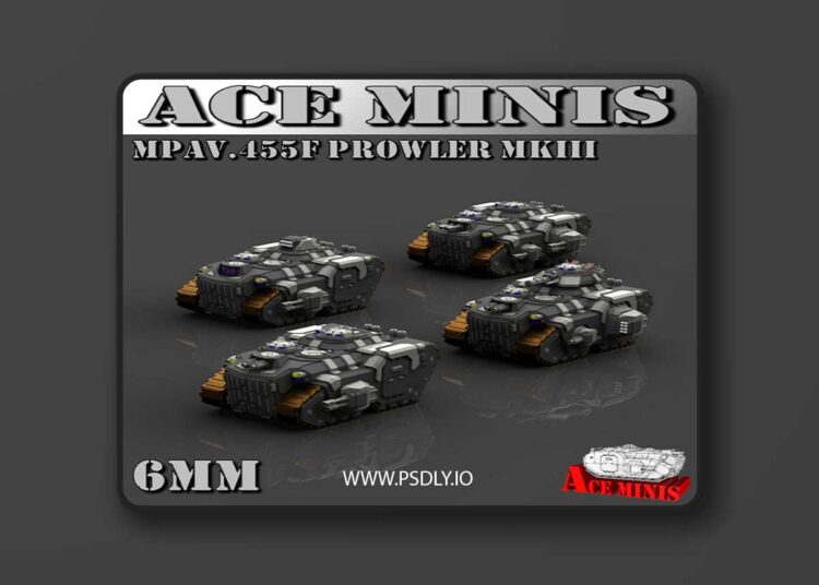 Ace Minis – MPAV.455F – Prowler MkIII – 6MM – 3D Print Model 1 Ace Minis – MPAV.455F – Prowler MkIII – 6MM – 3D Print Model