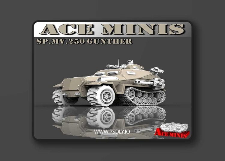 Ace Minis – SP.MV.250 Gunther – 3D Print Model 1 Ace Minis – SP.MV .250 Gunther – 3D Print Model