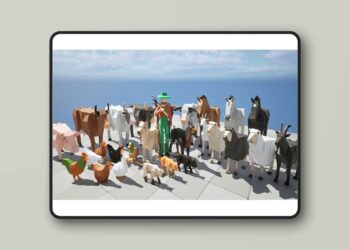 Animated Farm Animals & Farmer- 3D LOW POLY Cubic (4.27 and 5.3 – 5.6)