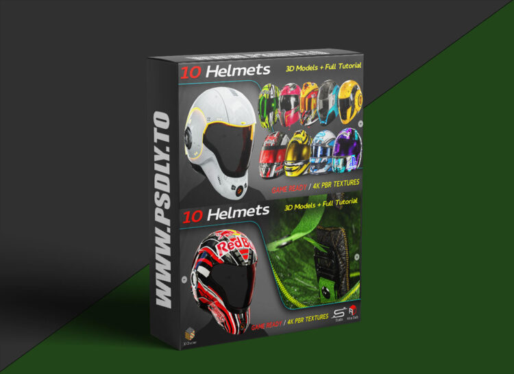 Artstation - 10 Helmets + Full Tutorial / 3D Models 1 Artstation - 10 Helmets + Full Tutorial / 3D Models