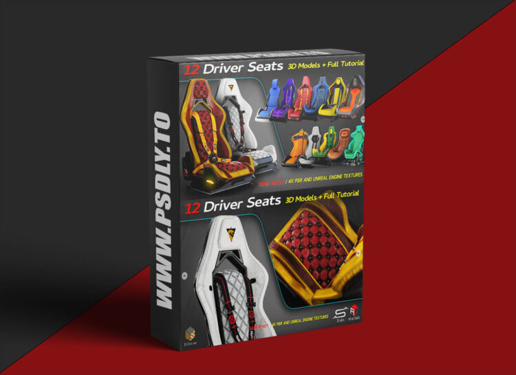 Artstation - 12 Driver Seats + Full Tutorial / 3D Models 1 Artstation - 12 Driver Seats + Full Tutorial / 3D Models