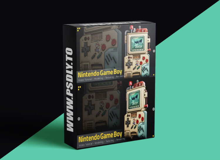 Artstation - Nintendo Game Boy - Tutorial Full Process 1 Artstation - Nintendo Game Boy - Tutorial Full Process