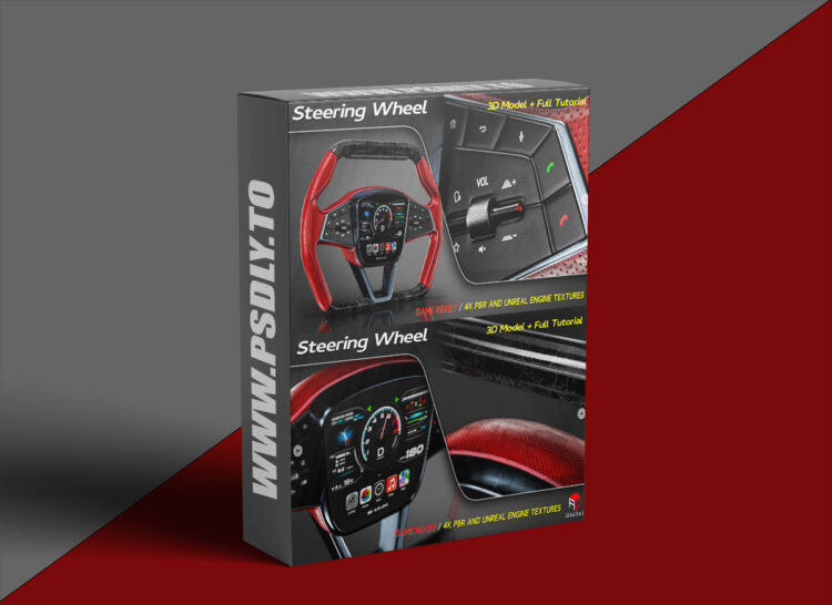 Artstation - Steering Wheel 3D Model + Full Tutorial 1 Artstation - Steering Wheel 3D Model + Full Tutorial