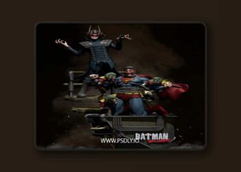 Batman Who Laughs x Superman – 3D Print Model