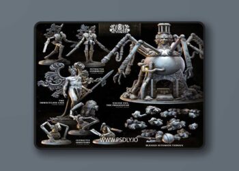 Bestiarum Miniatures – Blessed Automata – 3D Print Model STL