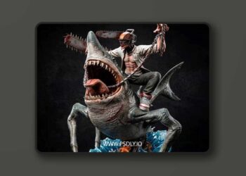 Chainsaw Man – Denji and Beam – 3D Print Model STL