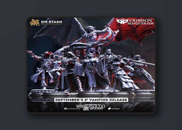 DM Stash – Crimson Masquerade September 2025 – 3D Print Model STL 1 DM Stash – Crimson Masquerade September 2025 – 3D Print Model STL