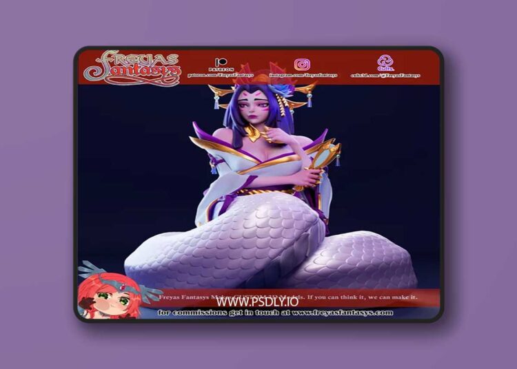 Freyas Fantasys – Cassiopeia – League of Legends – 3D Print Model 1 Freyas Fantasys – Cassiopeia – League of Legends – 3D Print Model
