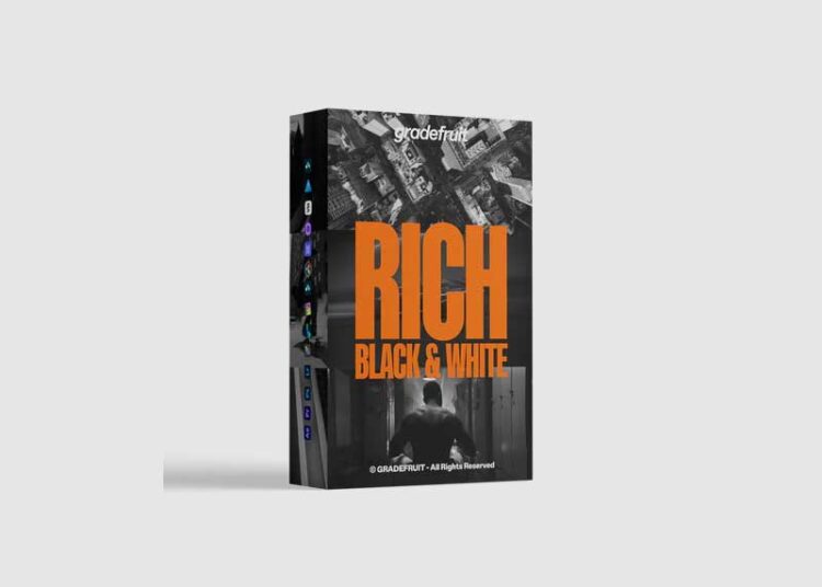 GradeFruit - Rich Black and White LUTs & LR Presets 1 GradeFruit Rich Black and White LUTs LR Presets