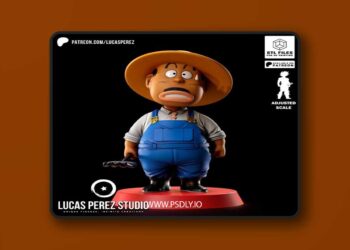 Lucas Perez – Agricultor Chibi – 3D Print Model STL
