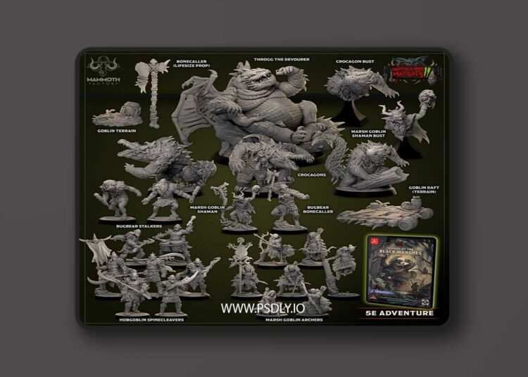 Mammoth Factory – Marshes and Madlads 2 – 3D Print Model 1 Mammoth Factory – Marshes and Madlads 2 – 3D Print Model