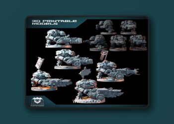 Puppetswar Miniatures – Great Orc Gunners – 3D Print Model