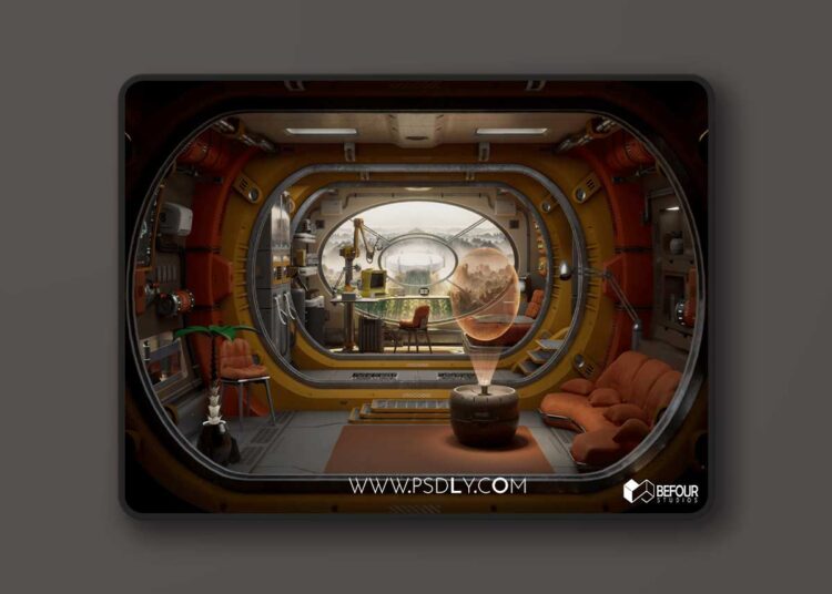 Retro Sci-Fi Research Cabin Environment (5.7) 1 Retro Sci-Fi Research Cabin Environment (5.7)