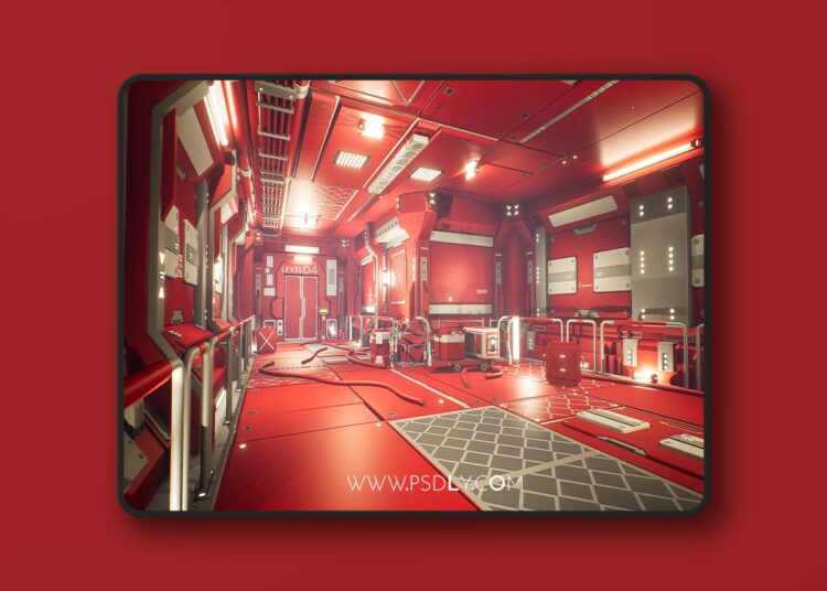 Sci-Fi Corridor - Low Poly Environment (5.7) 1 Sci-Fi Corridor - Low Poly Environment (5.7)