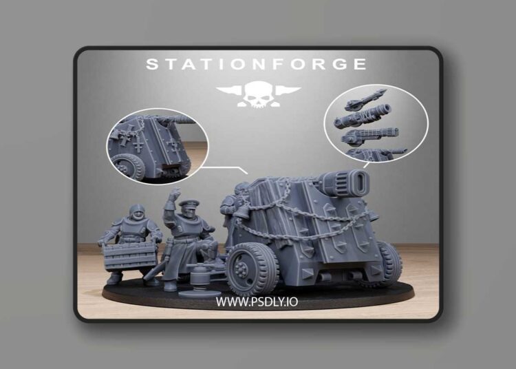 Station Forge – RoyalGuard Light Artillery – 3D Print Model 1 Station Forge – RoyalGuard Light Artillery – 3D Print Model