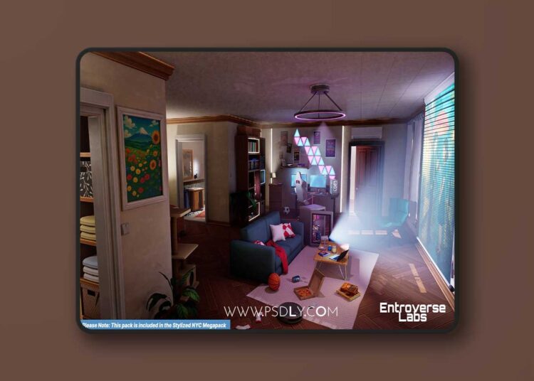 Stylized New York Gaming Room ( Interior Modular NYC Environment) (5.2+) 1 Stylized New York Gaming Room ( Interior Modular NYC Environment) (5.2+)