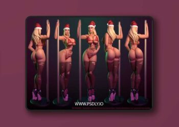 Texelion – Stripper Jen 3 variants – 3D Print Model STL