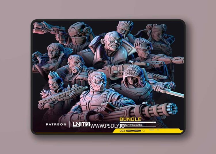 Unit9 – Micromachines Corp Agents and Cyberpunks – 3D Print Model 1 Unit9 – Micromachines Corp Agents and Cyberpunks – 3D Print Model