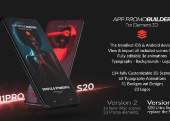 Videohive App Promo Builder for Element 3D 24884226