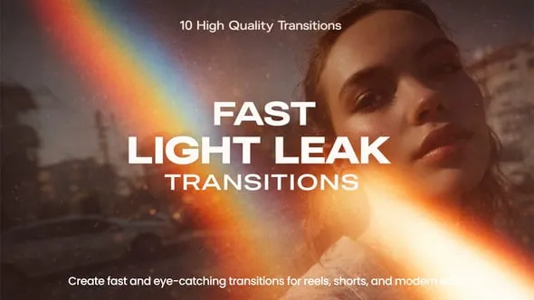 Videohive - Fast Light Leak Transitions DaVinci Resolve - 61702010 1 Videohive Fast Light Leak Transitions DaVinci Resolve 61702010