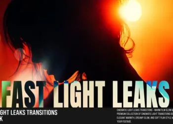 Videohive Fast Light Leaks Transitions for Reels Shorts YouTube For DaVinci Resolve 61575712