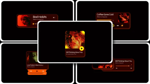 Videohive - Music App Widget After Effect - 61673862 1 Videohive Music App Widget After Effect 61673862
