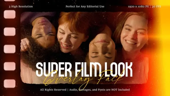 Videohive - Super Film Look Overlay Pack for After Effects - 61537725 1 Videohive Super Film Look Overlay Pack for After Effects 61537725